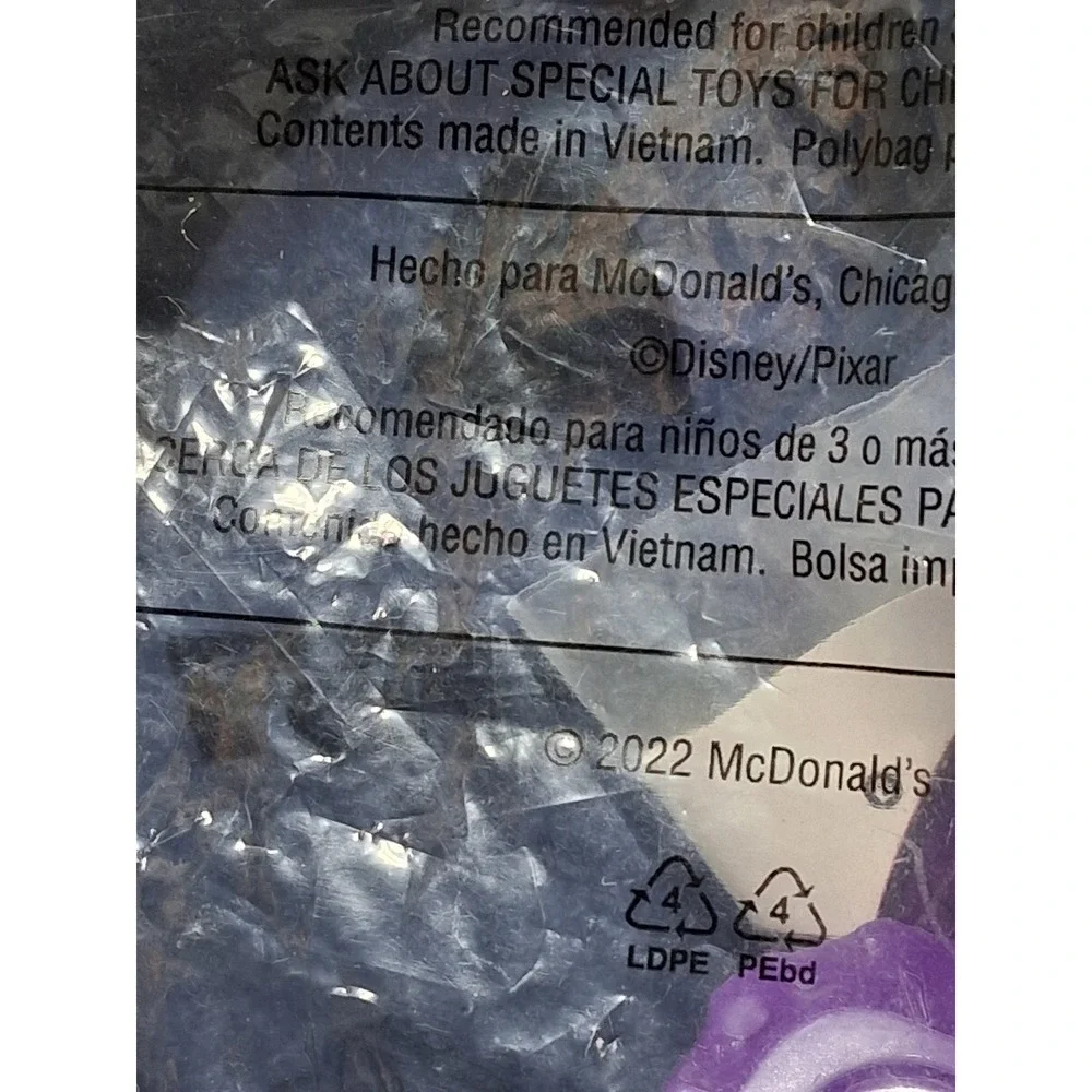 McDonalds Lightyear Happy Meal‎ Toy Purple Zurg Fighter Ship 5 Sealed 2022